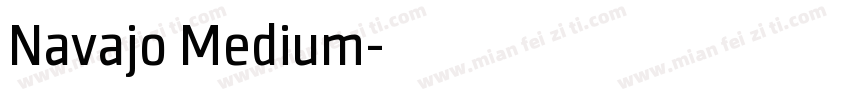 Navajo Medium字体转换
